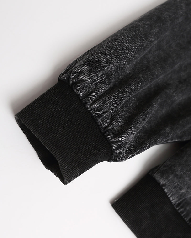 embroidered contrast jacket