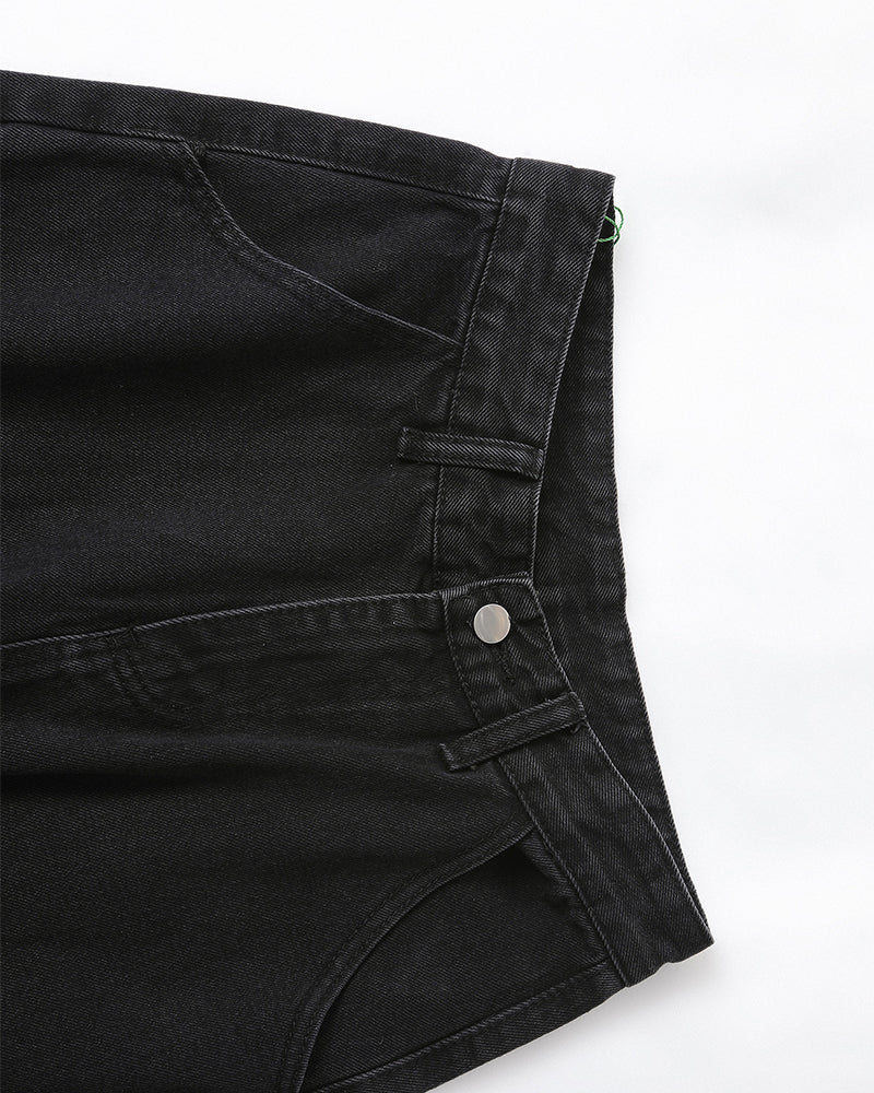 Vintage denim overalls