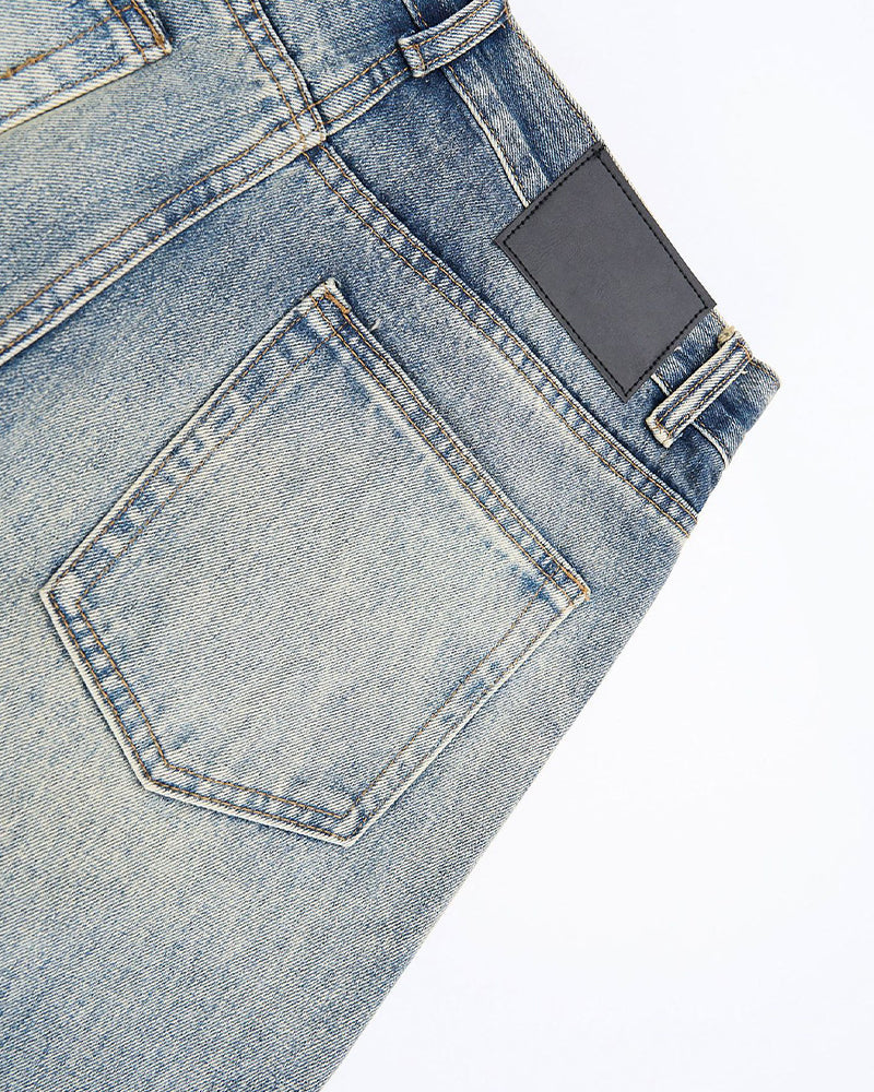 Retro casual straight leg jeans