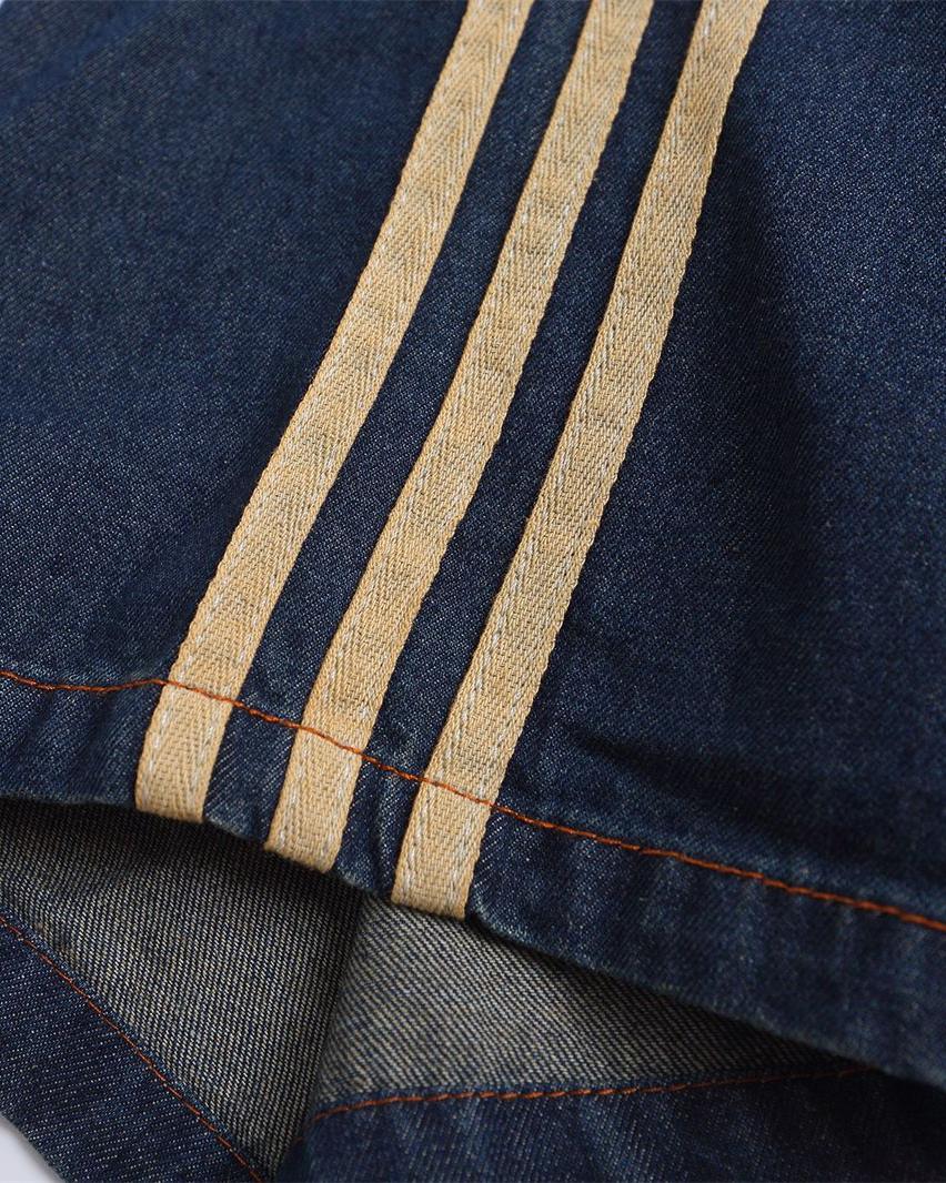 水洗刺綉牛仔短袖