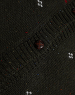 復古麋鹿提花開衫