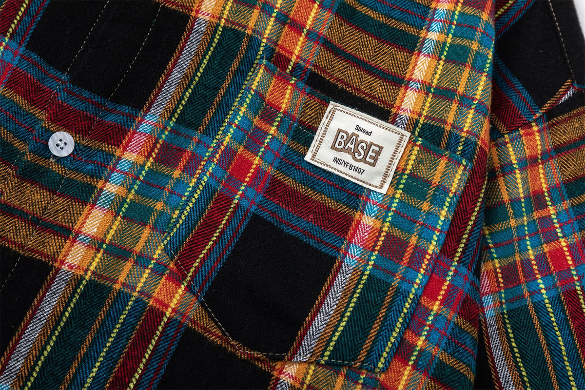 vintage plaid short sleeve shirt