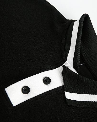 復古學院風polo長袖