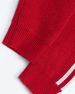 Contrast color pullover sweater