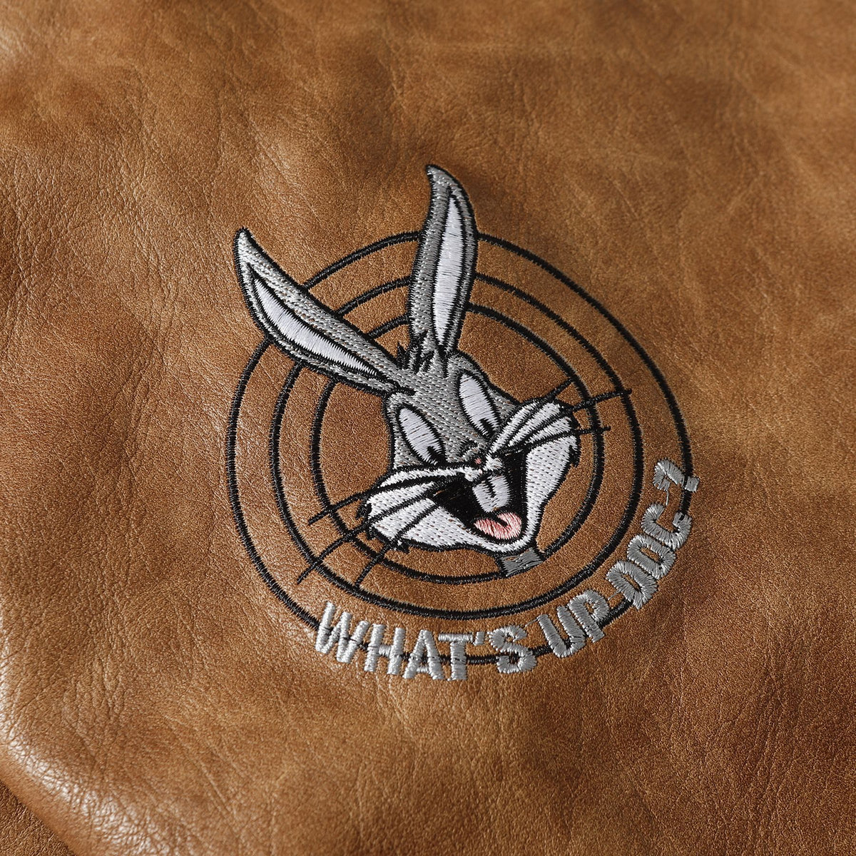 Cartoon embroidery padded jacket