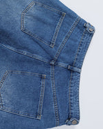 Vintage distressed denim shorts