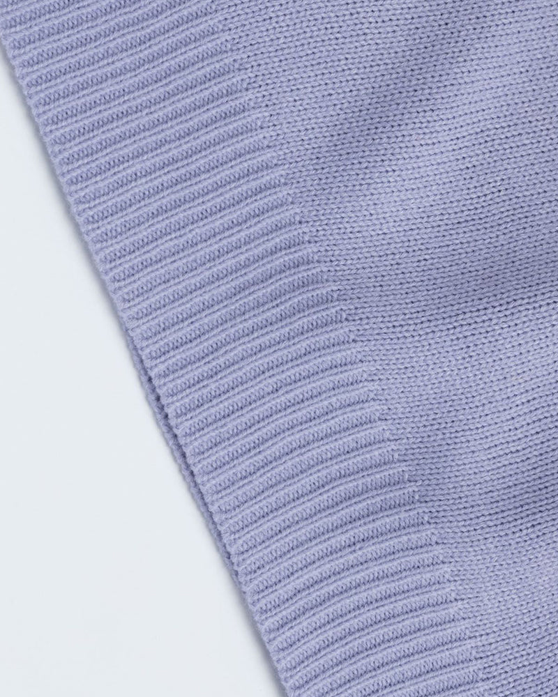 Contrast color pullover sweater