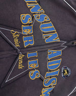 Distressed Star Hooded Sweatshirt Jacket