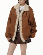 Retro patchwork cotton jacket