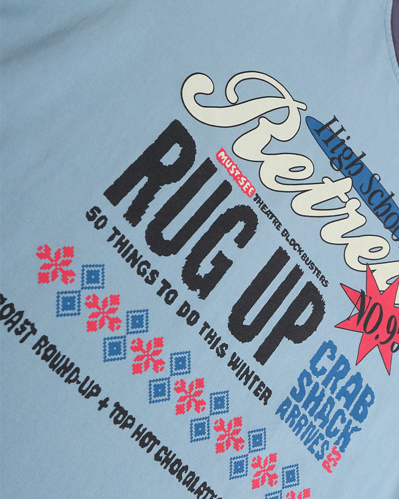 대조적인 컬러 스티칭 짧은 소매