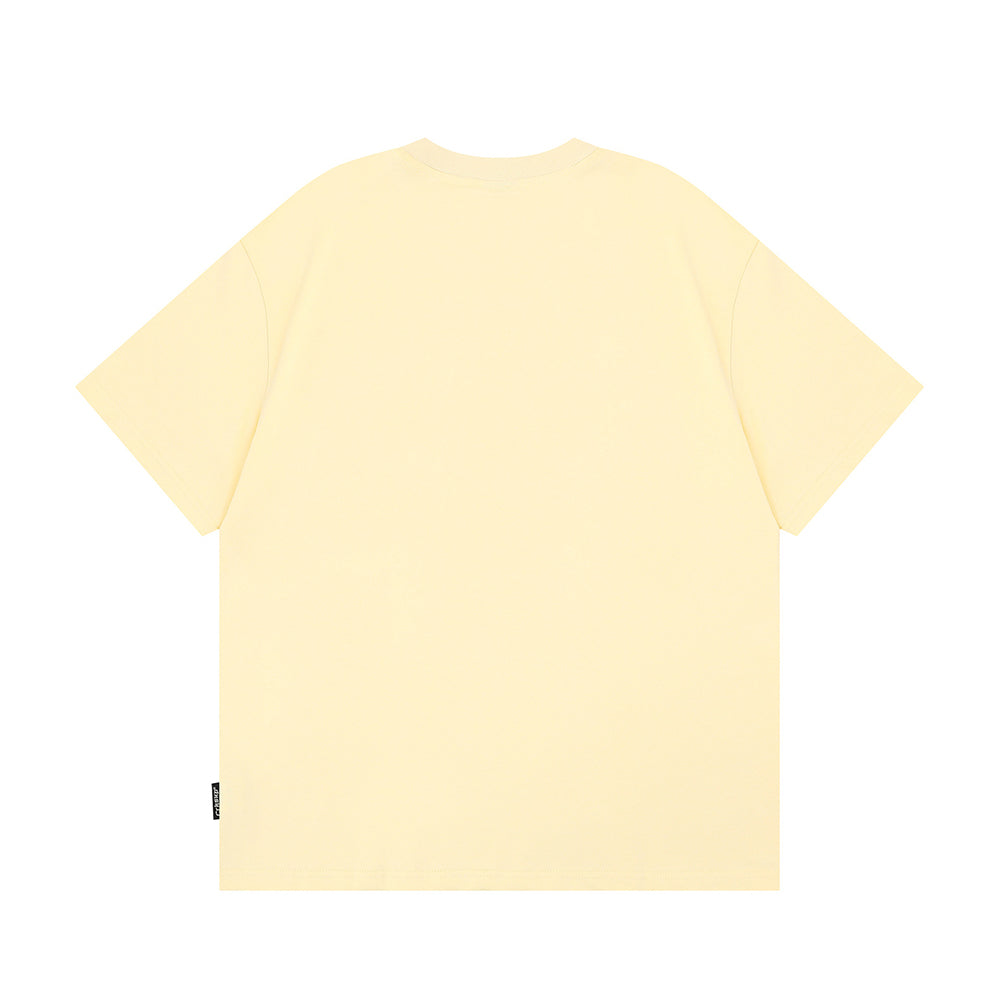 格紋蘋果貼布短袖