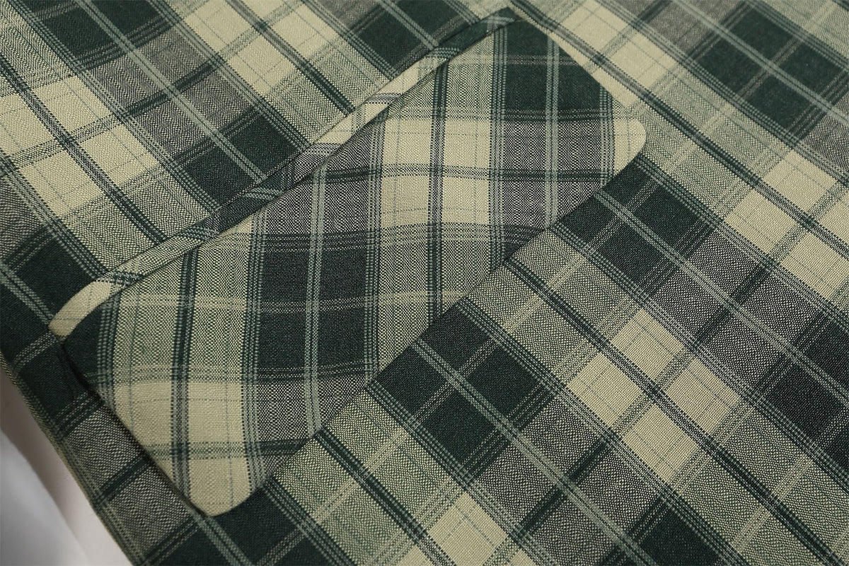 retro plaid couple coat