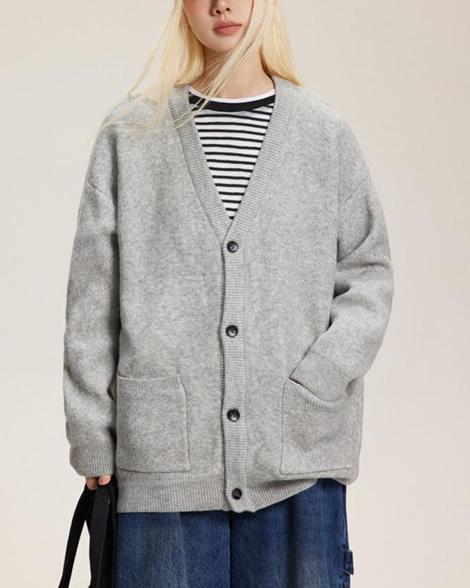 復古學院風毛衣外套