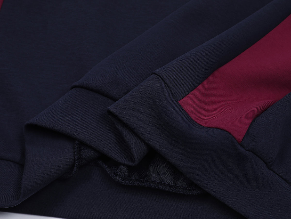 復古印花圓領衛衣