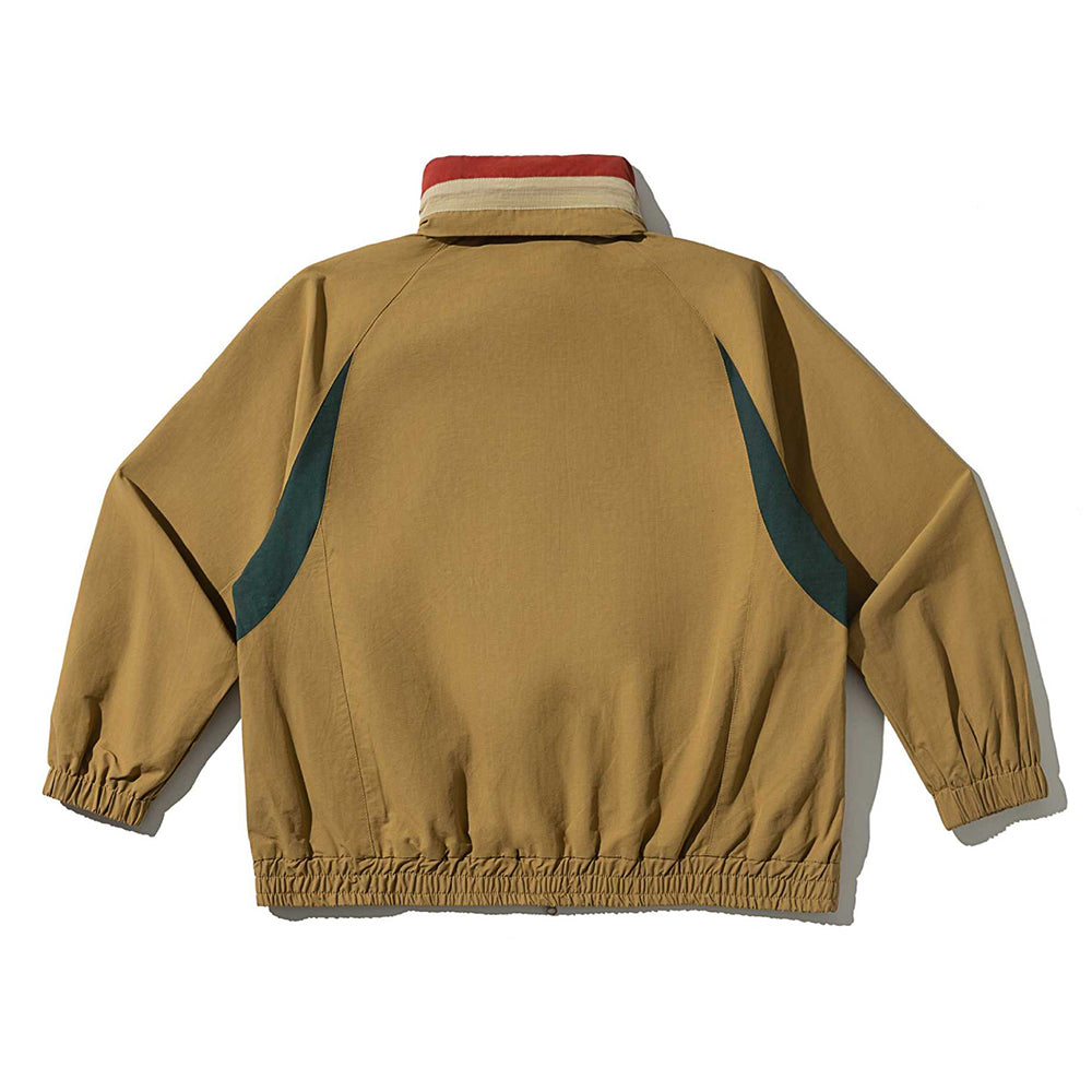 Color-blocked short jacket