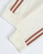 paneled plaid knitted sweater