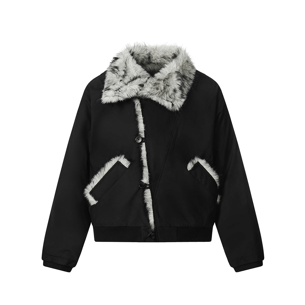 Short, versatile cotton-padded jacket
