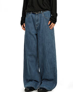 Wide-leg casual jeans