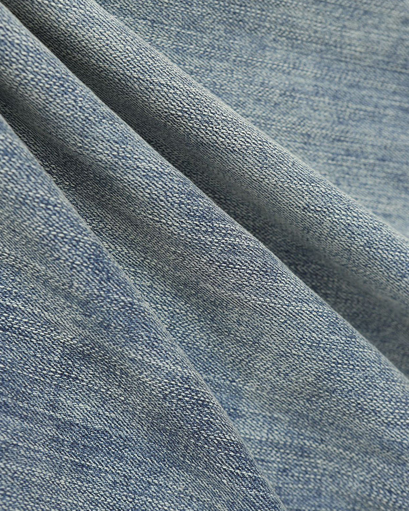 Loose-fitting washed denim jeans