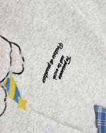 毛絨小狗假兩件polo衛衣