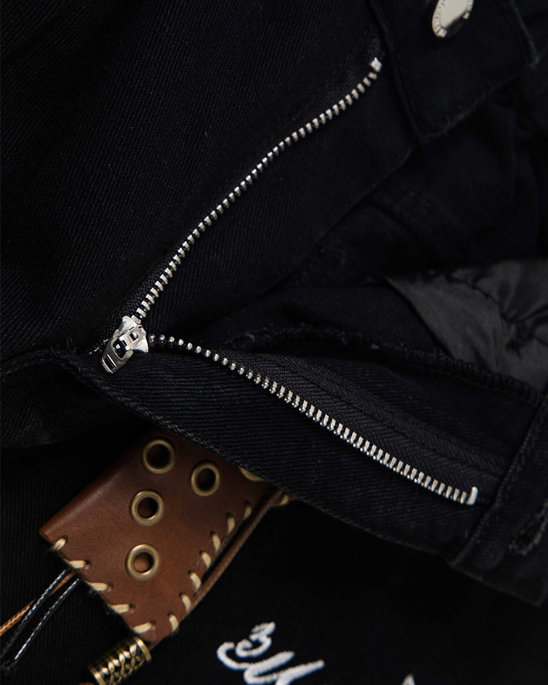 Star patch casual jeans