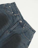 做舊直筒牛仔褲