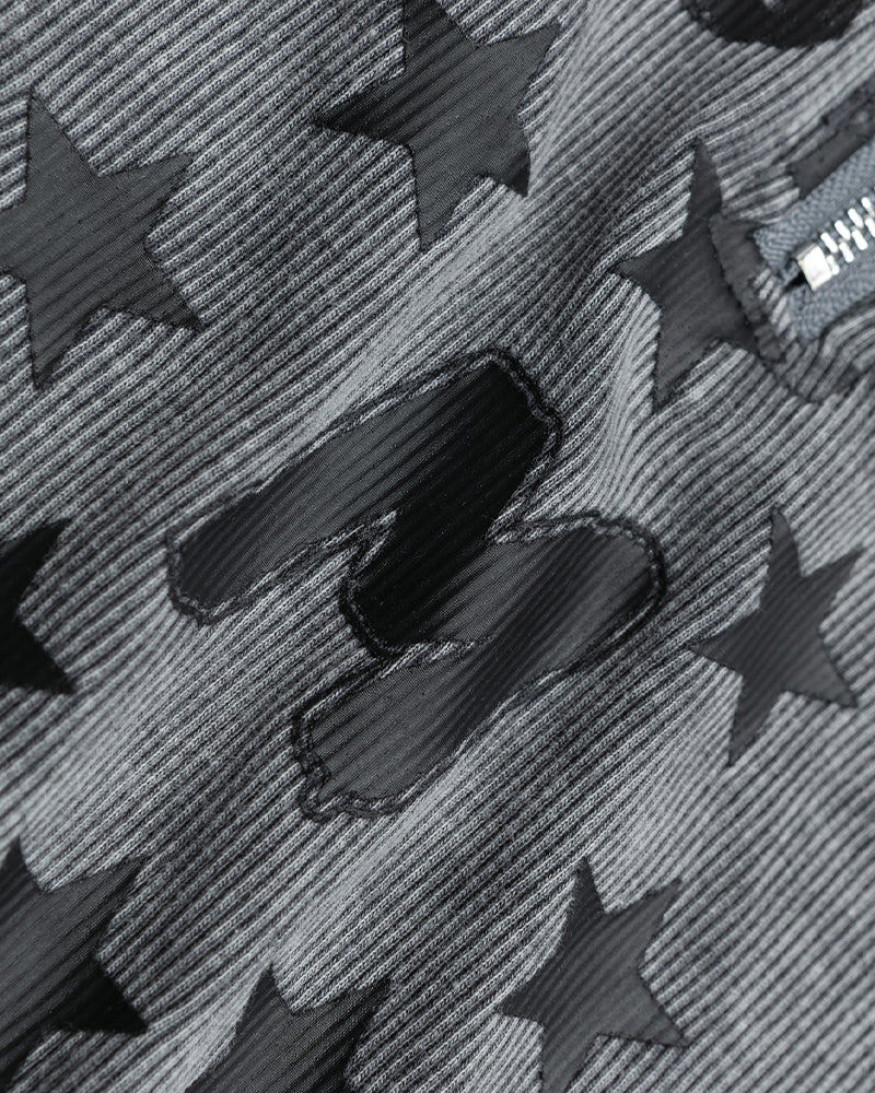 Distressed printed vest (women's)