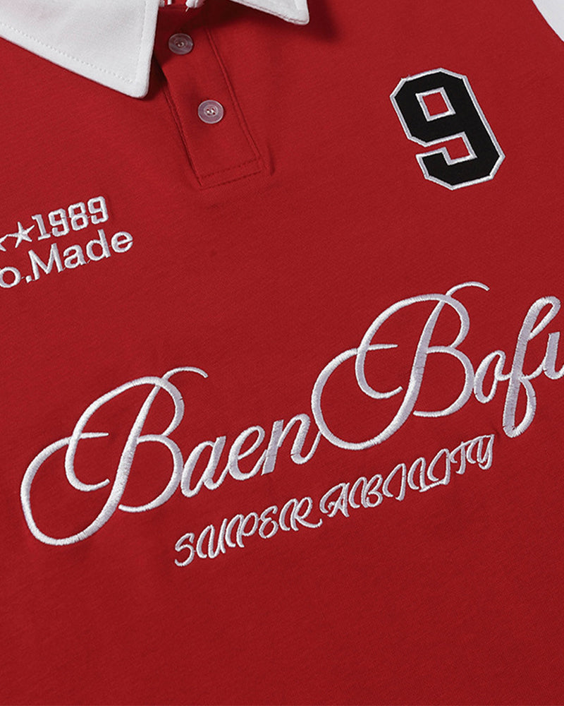 레트로 패치워크 캐주얼 반팔