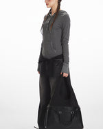 Slim-fit hooded long-sleeved top (women's)