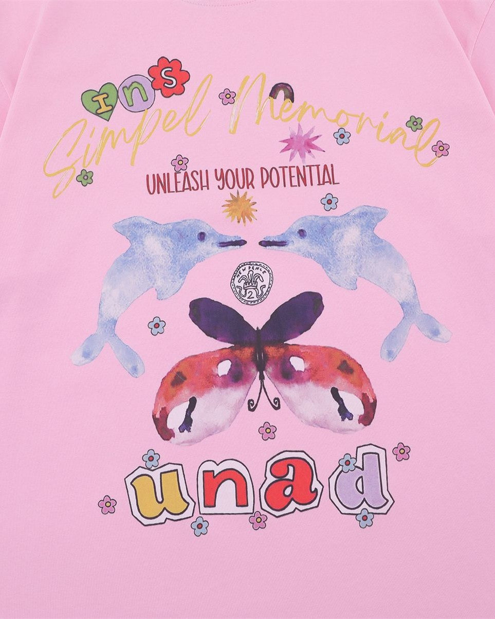 귀여운 고래 반팔