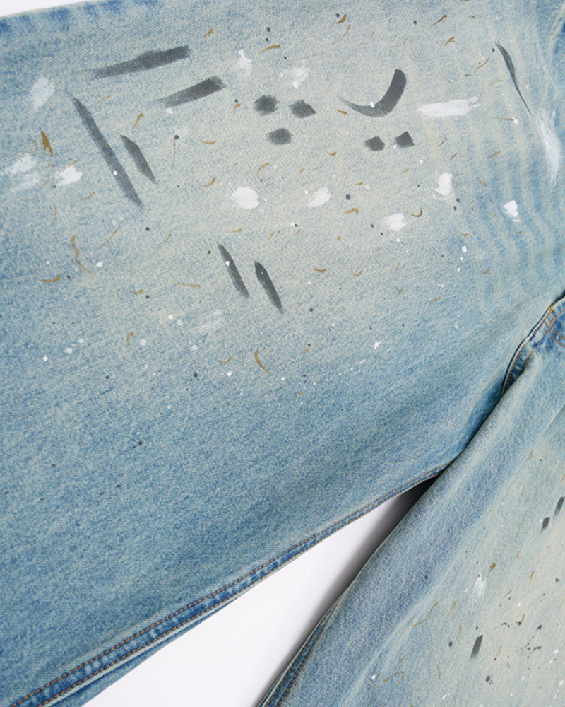 做舊水洗牛仔褲