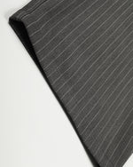 Vertical striped straight-leg pants