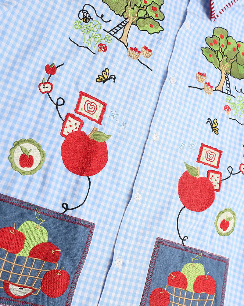 레트로 펀 긴팔 셔츠