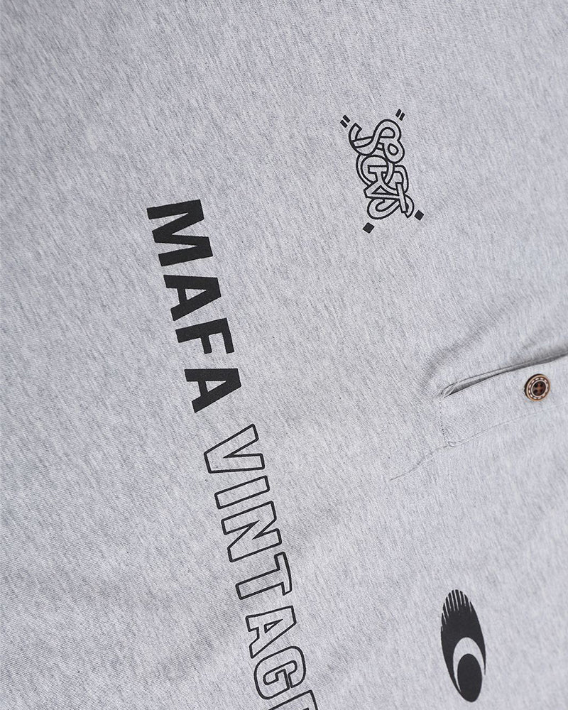 가짜 투피스 프린트 반팔