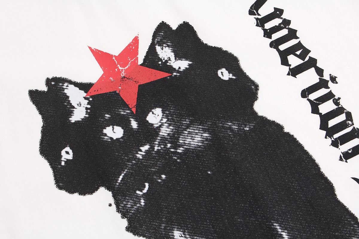 Retro loose printed short sleeves