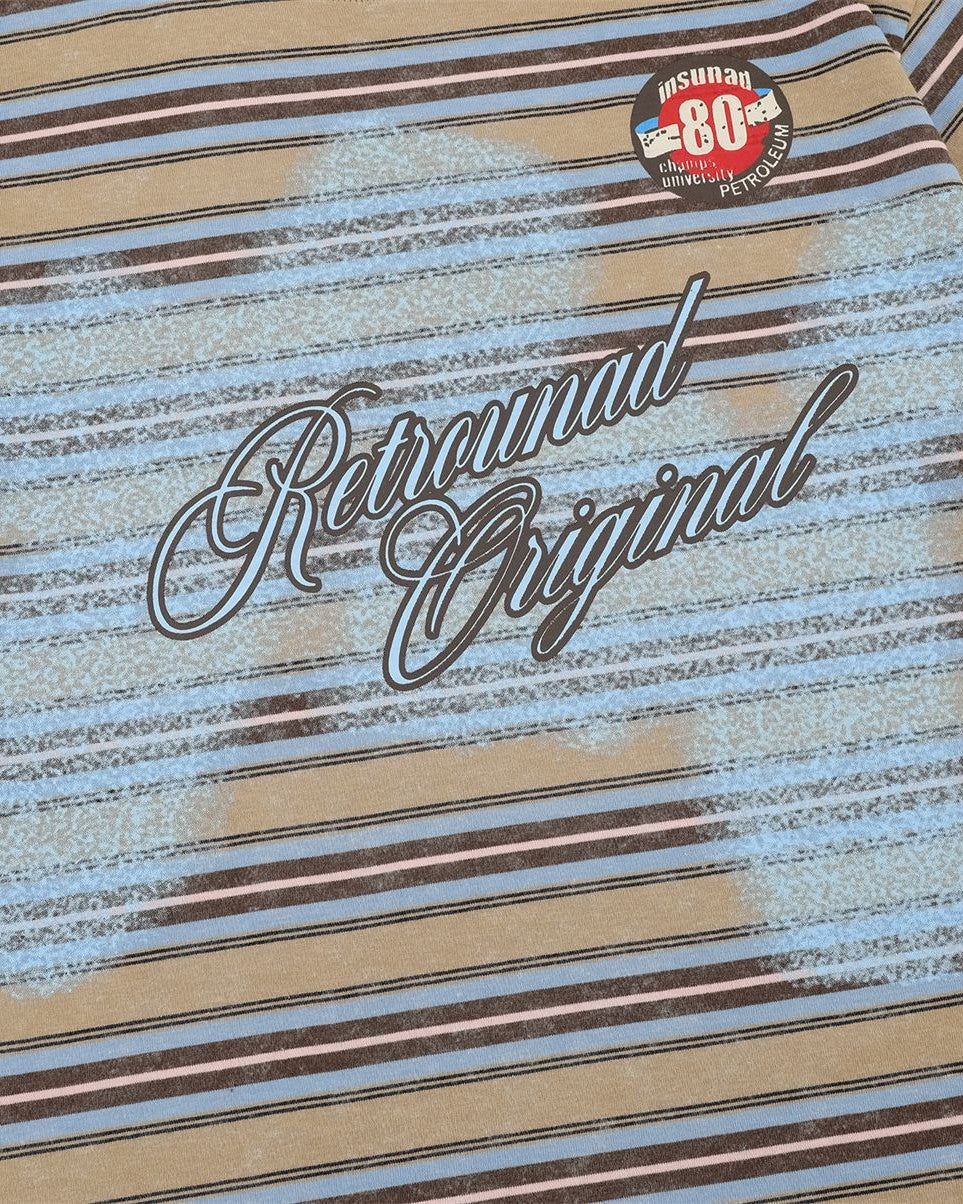 레트로 스트라이프 반팔