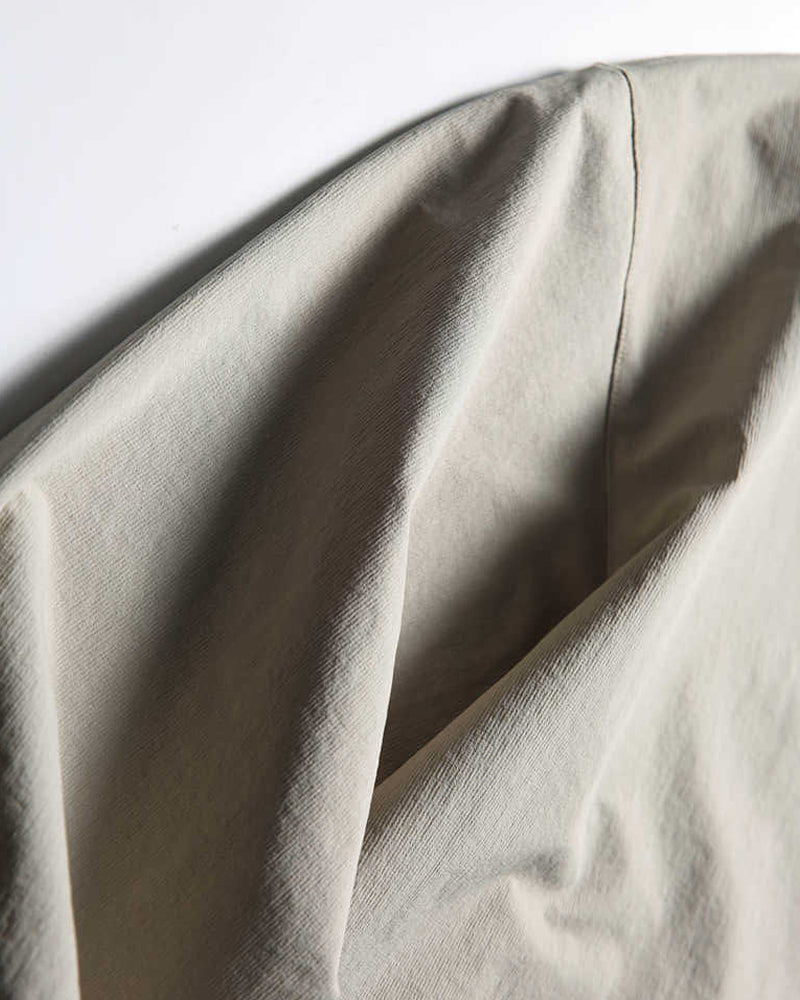 Patchwork pocket crew neck sweatshirt