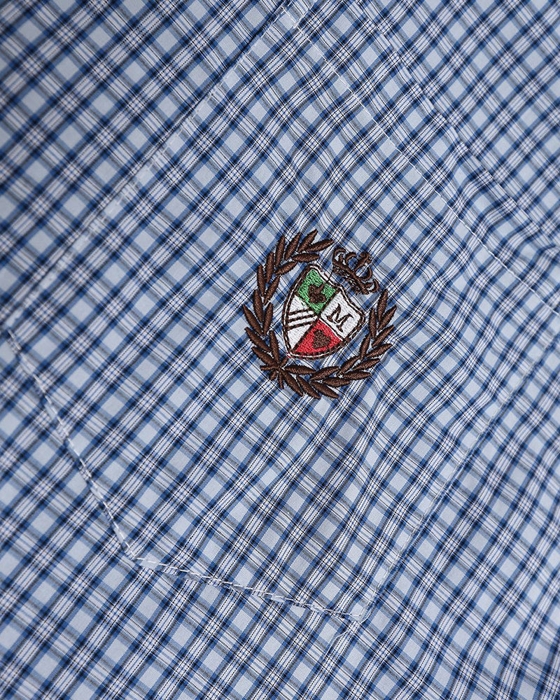 Patchwork scarf fake two-piece long-sleeved shirt