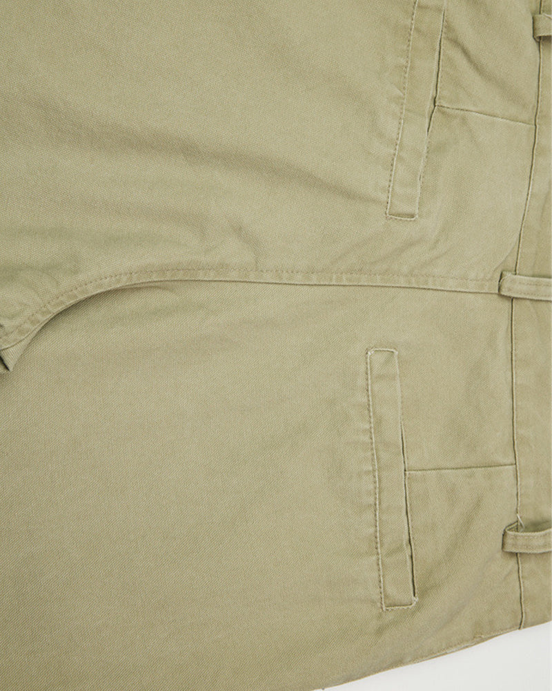 Vintage denim patchwork trousers