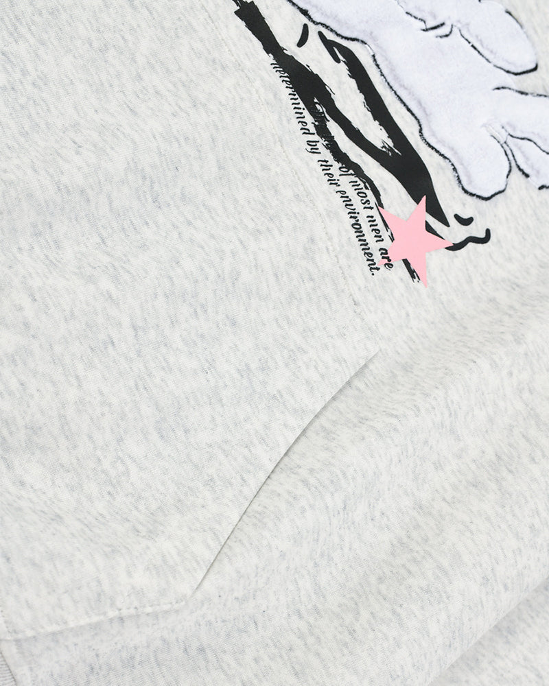 小狗刺綉連帽衛衣