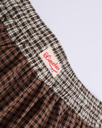 Panelled contrast plaid shorts