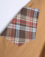 Simple patchwork plaid shorts