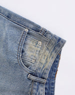 水洗做舊牛仔褲