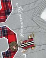 刺綉假兩件毛衣