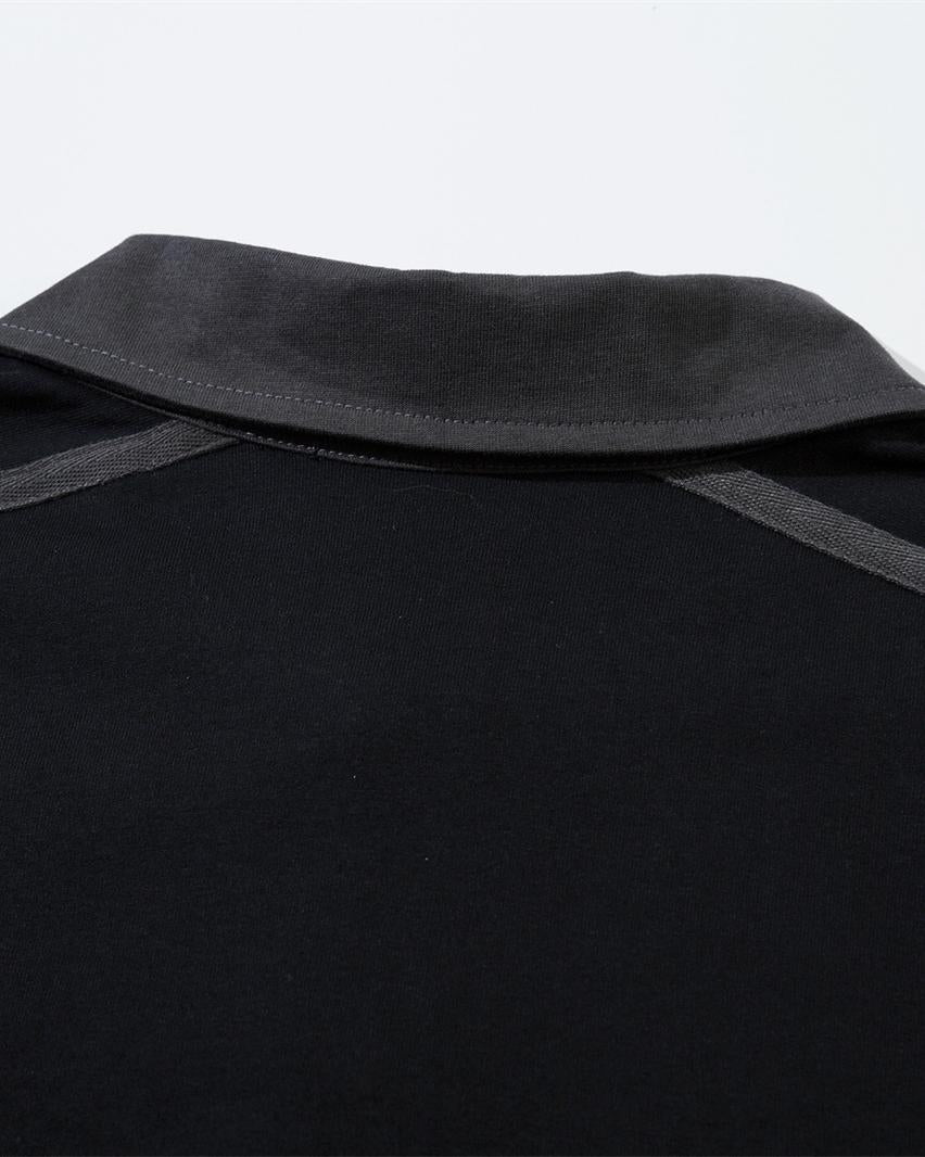 Contrast color letter short sleeves