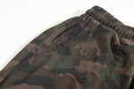 Retro washed distressed camouflage pants