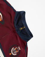 Embroidered stand-up collar coat