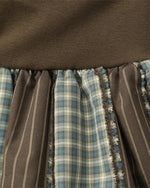 Plaid pleated skirt