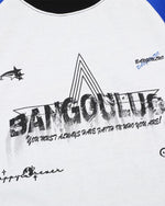 레트로 스포츠 컬러블록 반팔