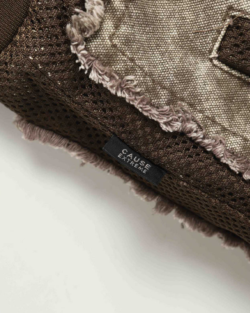 Unique color-blocked patchwork jacket